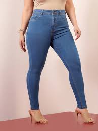 High-Rise Distressed Denim